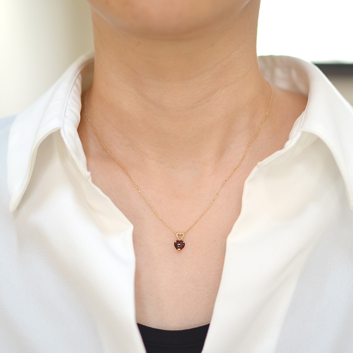 umu -アム- FINE JEWELRY STUIDIOK10 ガーネット ペンダントトップ 「tipetto」pn0755_i2.jpg