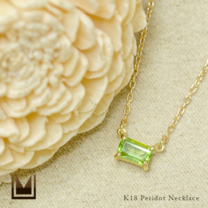 umu -アム- FINE JEWELRY STUIDIOペリドット ネックレス 「formella」pn0762_1.jpg