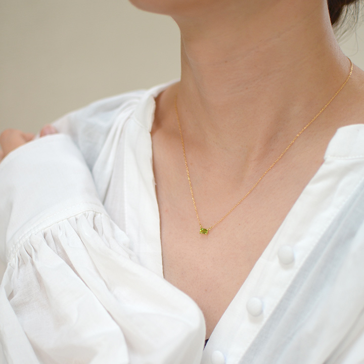 umu -アム- FINE JEWELRY STUIDIOペリドット ネックレス 「formella」pn0762_i3.jpg