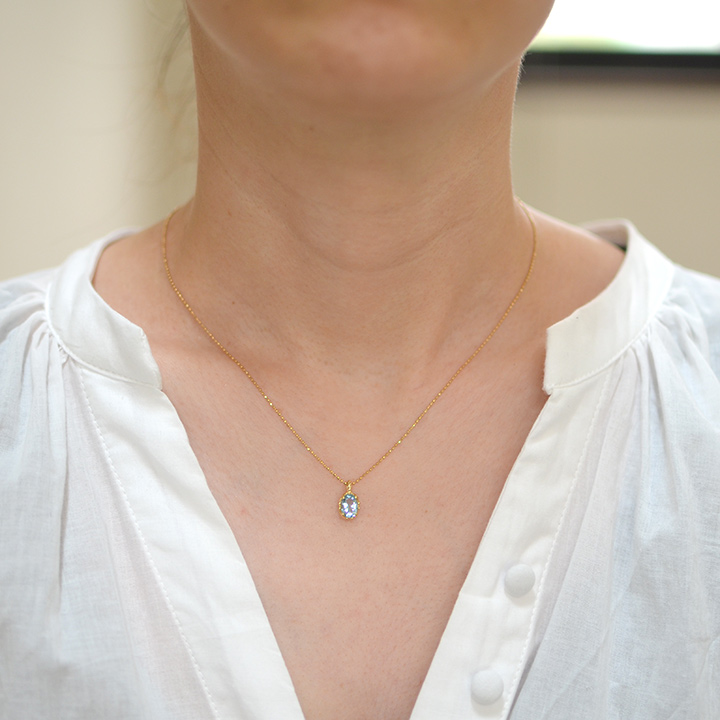 umu -アム- FINE JEWELRY STUIDIOK18 アクアマリン ペンダントトップ 「fresco」pn0763_i2.jpg