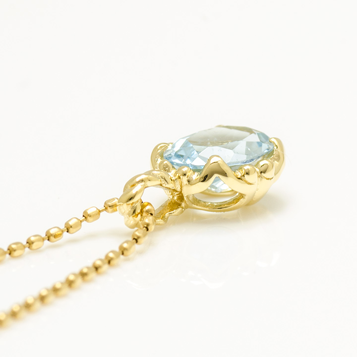 umu -アム- FINE JEWELRY STUIDIOK18 アクアマリン ペンダントトップ 「fresco」pn0763_s.jpg