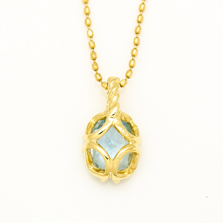 umu -アム- FINE JEWELRY STUIDIOK18 アクアマリン ペンダントトップ 「fresco」pn0763_u.jpg