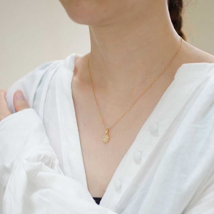 umu -アム- FINE JEWELRY STUIDIOK18 オパール ペンダントトップpn0765_i3.jpg