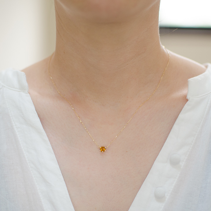 umu -アム- FINE JEWELRY STUIDIOシトリン ネックレス 「reginetta」pn0766_i2.jpg