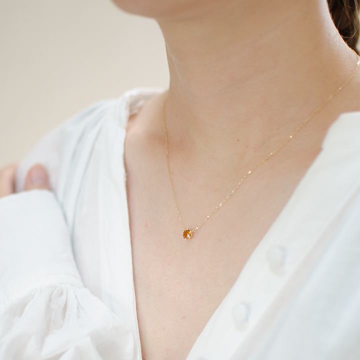 umu -アム- FINE JEWELRY STUIDIOシトリン ネックレス 「reginetta」pn0766_i3.jpg