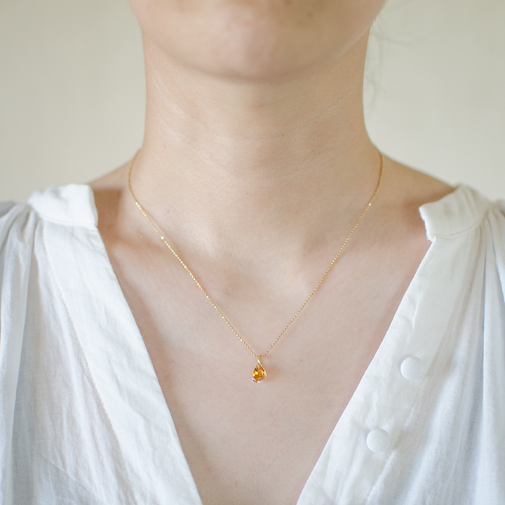 umu -アム- FINE JEWELRY STUIDIOK18 シトリン ペンダントトップpn0767_i2.jpg