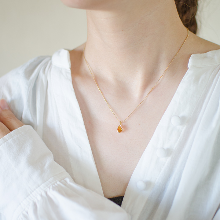 umu -アム- FINE JEWELRY STUIDIOK18 シトリン ペンダントトップpn0767_i3.jpg