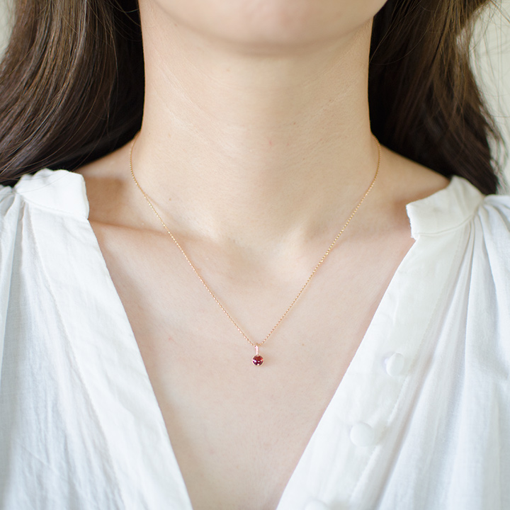 umu -アム- FINE JEWELRY STUIDIOK18 カボション ガーネット ペンダントトップ 「amaretto」pn0772_i2.jpg