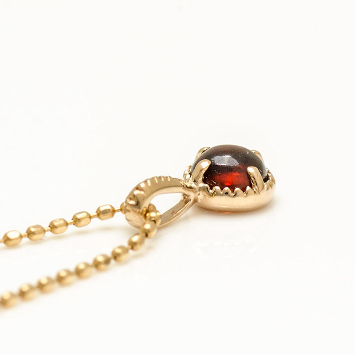 umu -アム- FINE JEWELRY STUIDIOK18 カボション ガーネット ペンダントトップ 「amaretto」pn0772_s.jpg