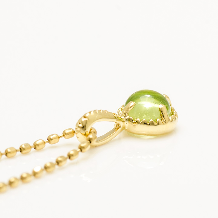 umu -アム- FINE JEWELRY STUIDIOK18 カボション ペリドット ペンダントトップ 「amaretto」pn0774_s.jpg