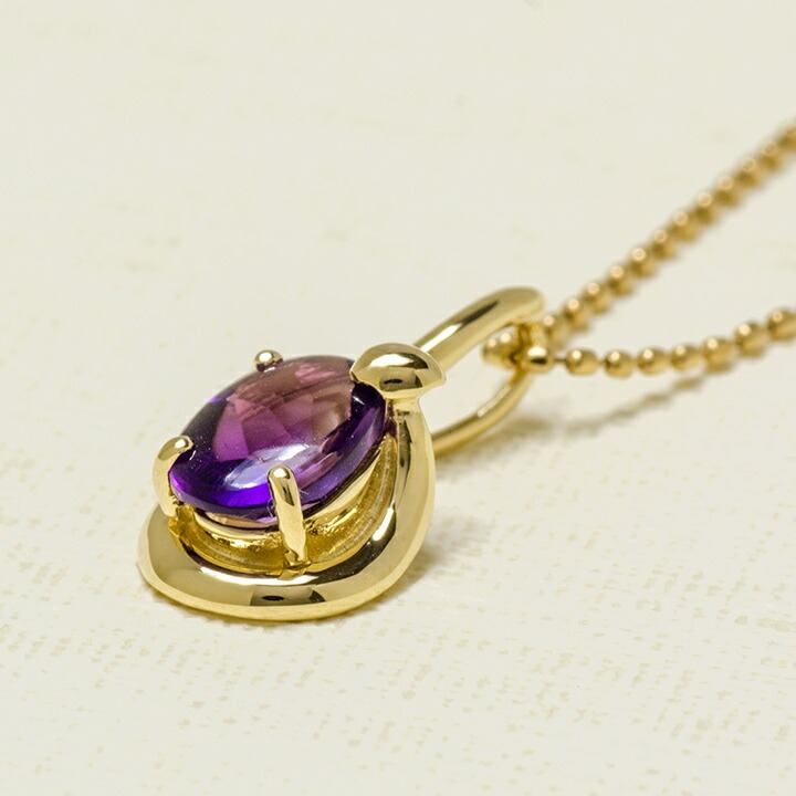 umu -アム- FINE JEWELRY STUIDIOK18 アメシスト プチハート ペンダントトップpn0777_kanban2.jpg