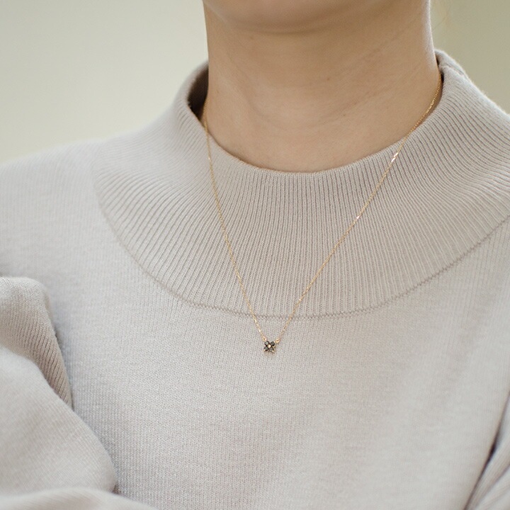 umu -アム- FINE JEWELRY STUIDIOブラックダイヤモンド フラワーモチーフネックレス 「arte」pn0780_i3.jpg
