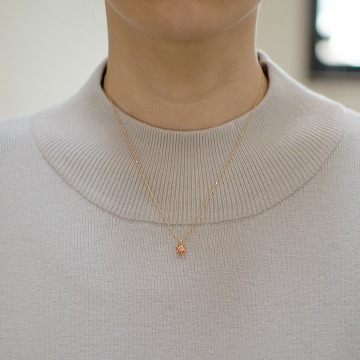 umu -アム- FINE JEWELRY STUIDIOK18 インペリアルトパーズ ダイヤモンド ペンダントトップ 「calzare」pn0781_i2.jpg