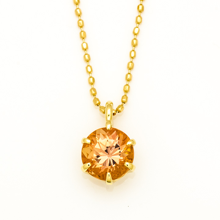 umu -アム- FINE JEWELRY STUIDIOK18 インペリアルトパーズ ダイヤモンド ペンダントトップ 「calzare」pn0781_m.jpg