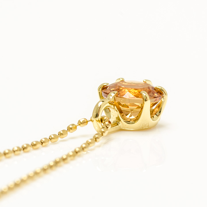 umu -アム- FINE JEWELRY STUIDIOK18 インペリアルトパーズ ダイヤモンド ペンダントトップ 「calzare」pn0781_s.jpg