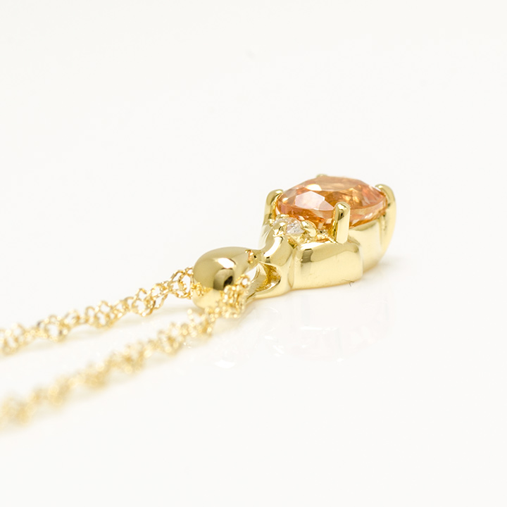 umu -アム- FINE JEWELRY STUIDIOK18 インペリアルトパーズ ダイヤモンド ペンダントトップ 「calzare」pn0782_s.jpg