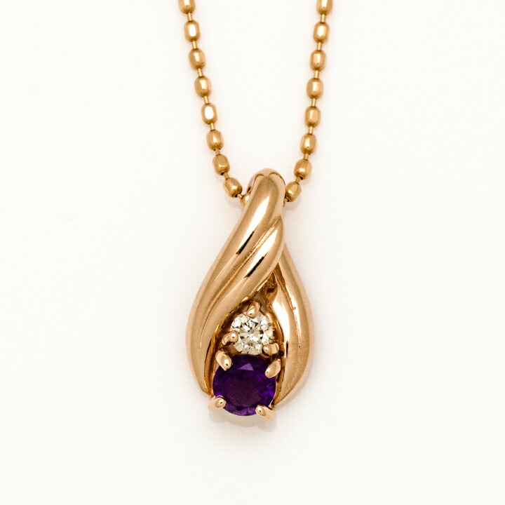 umu -アム- FINE JEWELRY STUIDIOアメシスト ダイヤモンド ペンダントトップpn0783_m2.jpg