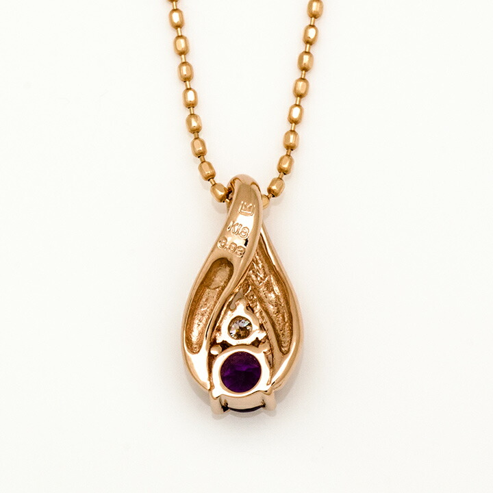 umu -アム- FINE JEWELRY STUIDIOアメシスト ダイヤモンド ペンダントトップpn0783_u2.jpg