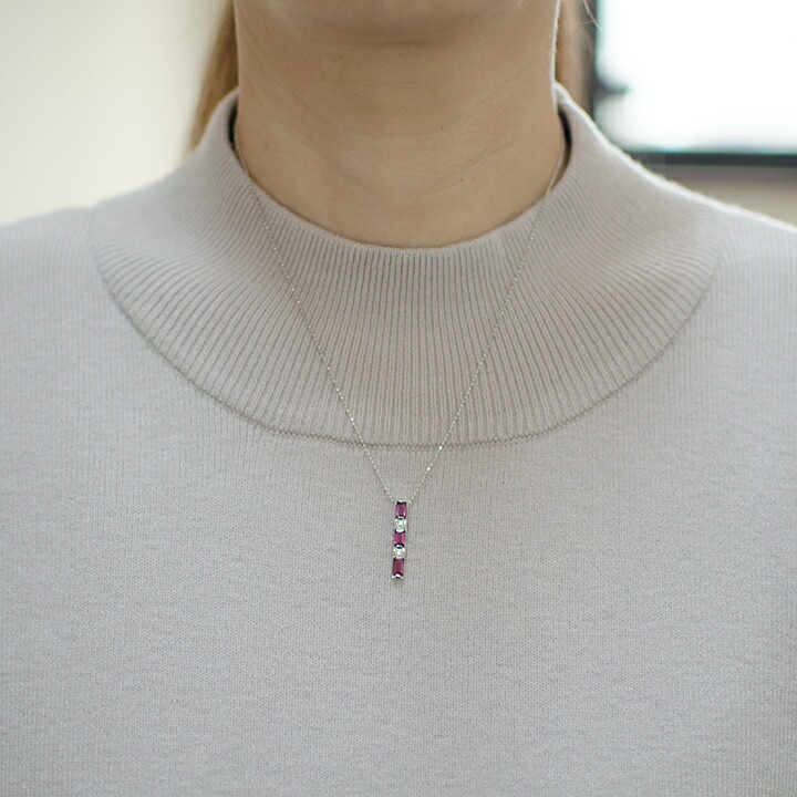 umu -アム- FINE JEWELRY STUIDIOロードライトガーネット ペンダントトップ 「lucente」pn0784_i2.jpg