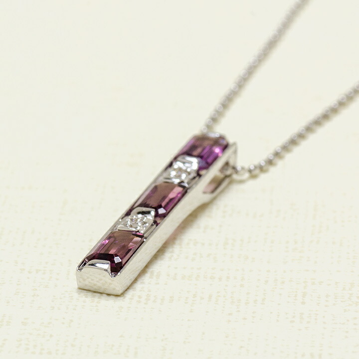 umu -アム- FINE JEWELRY STUIDIOロードライトガーネット ペンダントトップ 「lucente」pn0784_kanban2.jpg