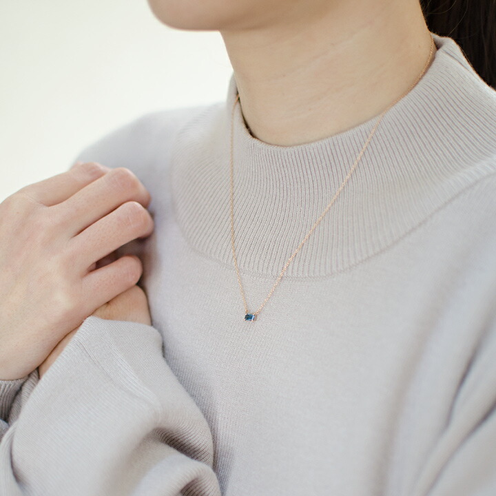 umu -アム- FINE JEWELRY STUIDIOロンドンブルートパーズ ネックレス 「formella」pn0791_i3.jpg