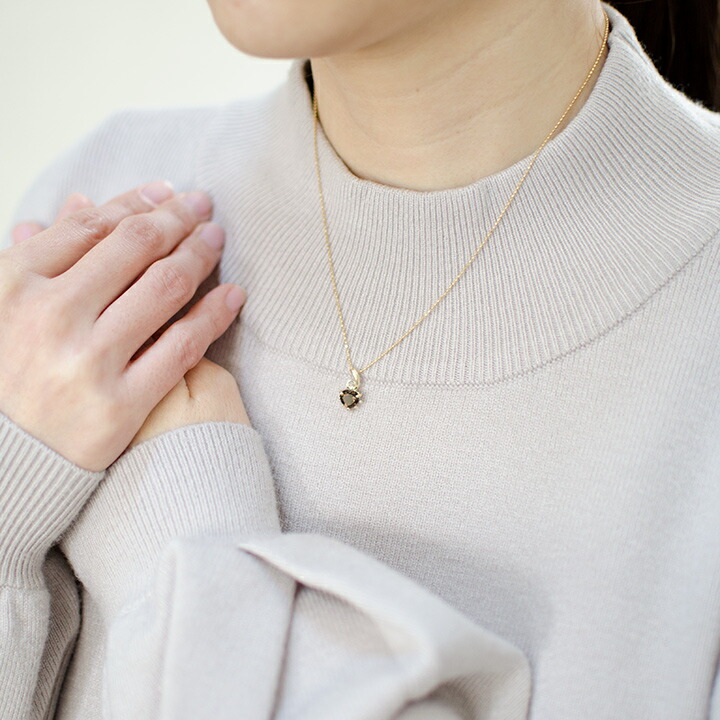 umu -アム- FINE JEWELRY STUIDIOスモーキークォーツ ハート ペンダントトップpn0794_i3.jpg