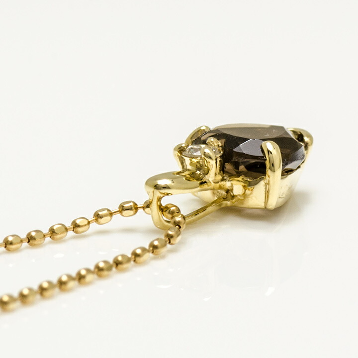 umu -アム- FINE JEWELRY STUIDIOスモーキークォーツ ダイヤモンド ハート ペンダントトップpn0795_s.jpg