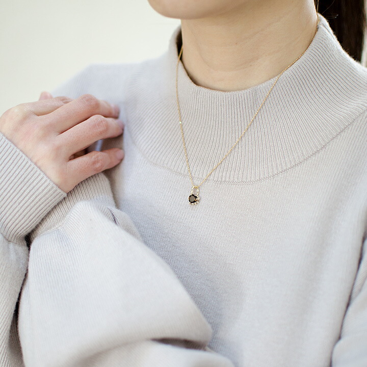 umu -アム- FINE JEWELRY STUIDIOスモーキークォーツ ハート ペンダントトップpn0796_i3.jpg