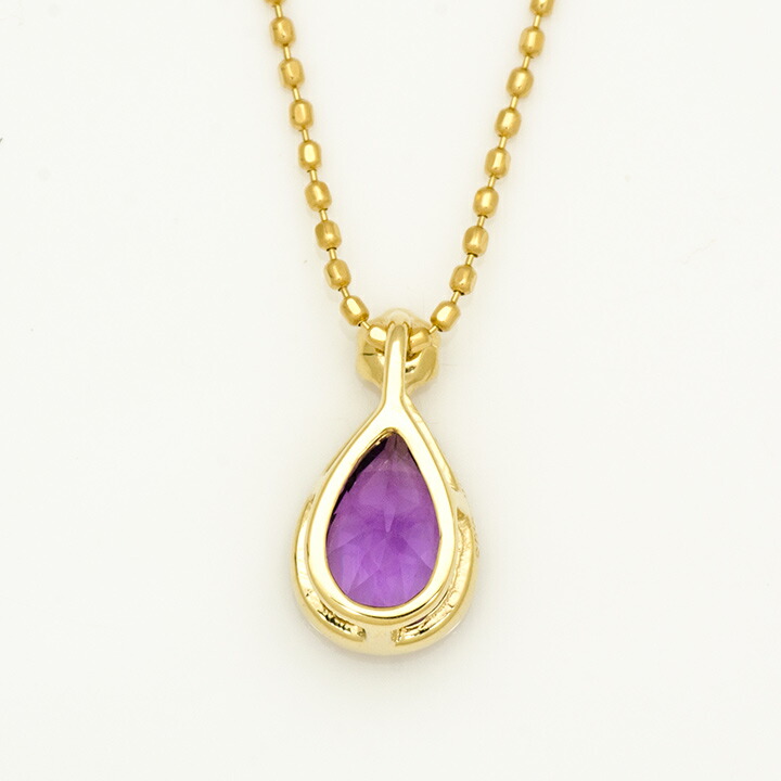 umu -アム- FINE JEWELRY STUIDIOアメシスト ダイヤモンド ペンダントトップ 「goccia」pn0797_u.jpg