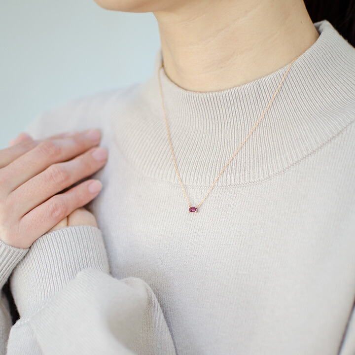 umu -アム- FINE JEWELRY STUIDIOロードライトガーネット ネックレス 「formella」pn0798_i3.jpg