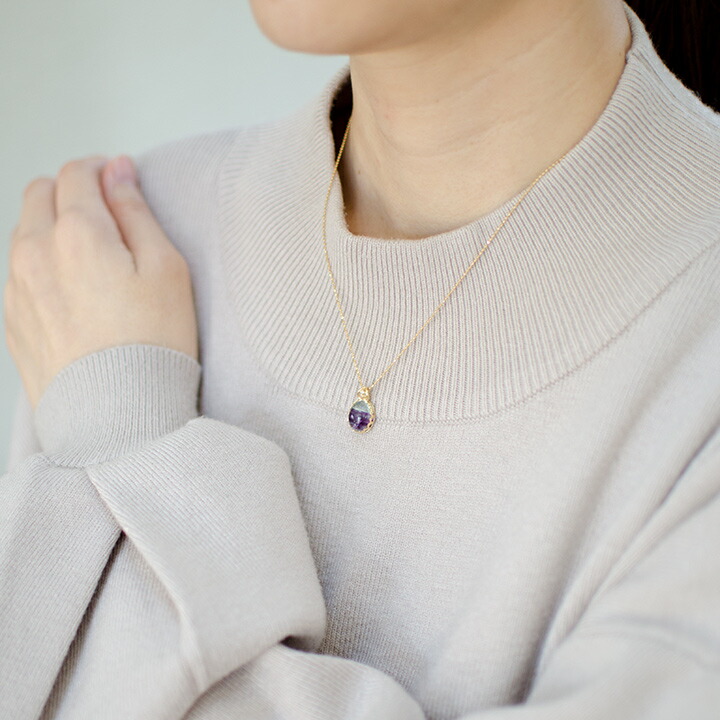 umu -アム- FINE JEWELRY STUIDIOフローライト ダイヤモンド ペンダントトップ 「doma」pn0800_i3.jpg