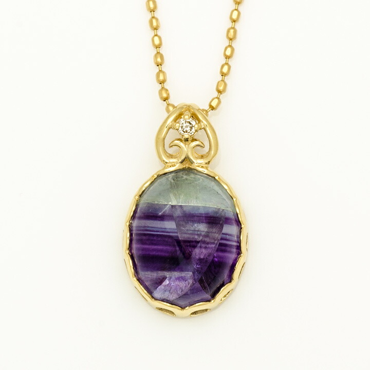 umu -アム- FINE JEWELRY STUIDIOフローライト ダイヤモンド ペンダントトップ 「doma」pn0800_m.jpg