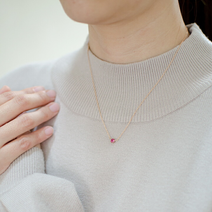 umu -アム- FINE JEWELRY STUIDIOルベライト ネックレス 「rubacuori」pn0803_i3.jpg