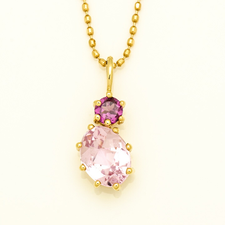 umu -アム- FINE JEWELRY STUIDIOクンツァイト ロードライトガーネット ペンダントトップpn0806_m.jpg