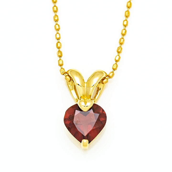 umu -アム- FINE JEWELRY STUIDIOガーネット ハート ペンダントトップpn0816_m.jpg