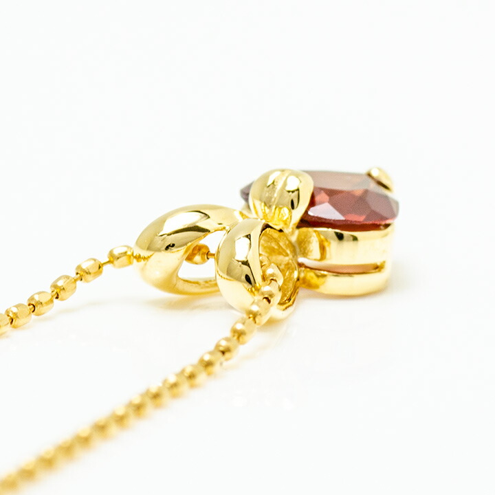 umu -アム- FINE JEWELRY STUIDIOガーネット ハート ペンダントトップpn0816_s.jpg