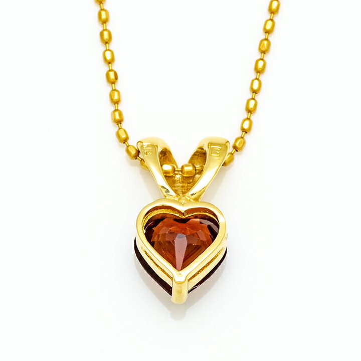 umu -アム- FINE JEWELRY STUIDIOガーネット ハート ペンダントトップpn0816_u.jpg