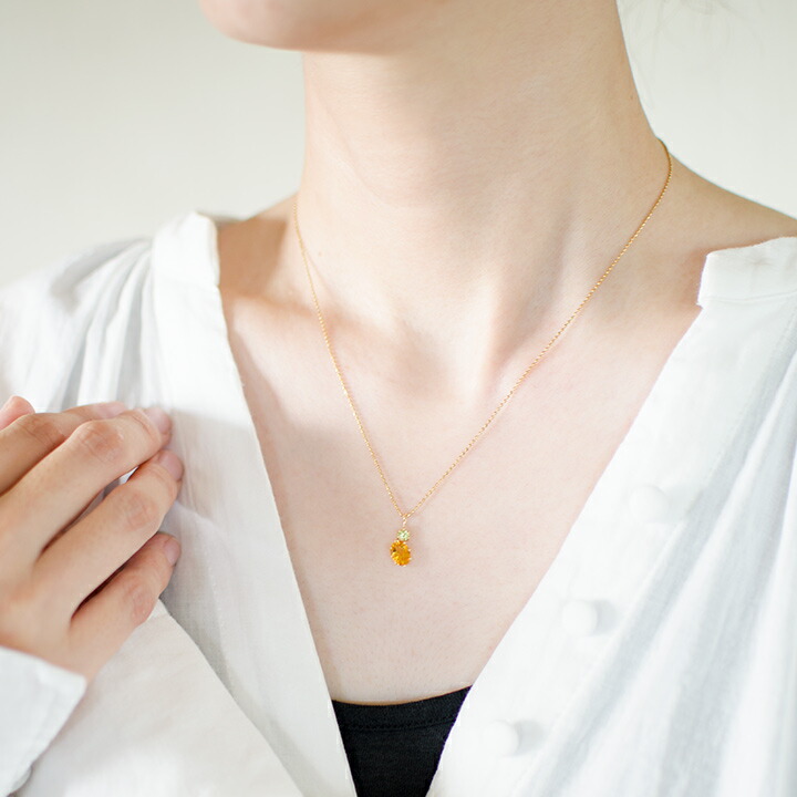 umu -アム- FINE JEWELRY STUIDIOシトリン ペリドット ペンダントトップpn0820_i3.jpg