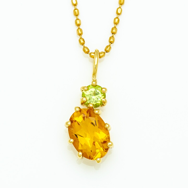 umu -アム- FINE JEWELRY STUIDIOシトリン ペリドット ペンダントトップpn0820_m.jpg