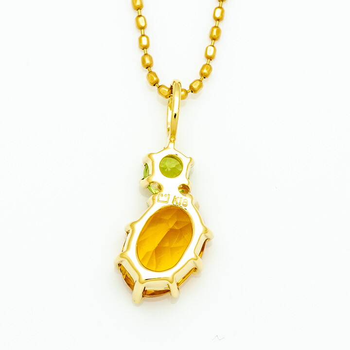 umu -アム- FINE JEWELRY STUIDIOシトリン ペリドット ペンダントトップpn0820_u.jpg