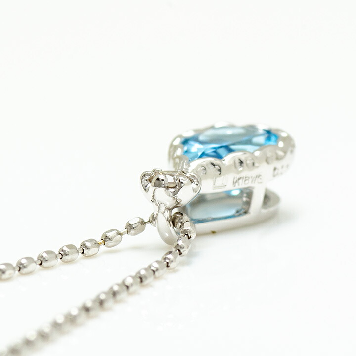 umu -アム- FINE JEWELRY STUIDIOブルートパーズ ダイヤ ペンダントトップ 「goccia」pn0825_s.jpg