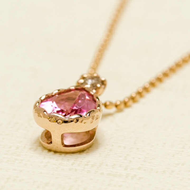 umu -アム- FINE JEWELRY STUIDIOピンクトルマリン ダイヤモンド ペンダントトップ 「goccia」pn0826_kanban2.jpg