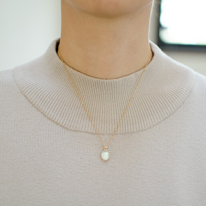 umu -アム- FINE JEWELRY STUIDIOホワイトシェル＆クリスタル ダイヤモンド ペントップ 「doma」pn0830_i2.jpg