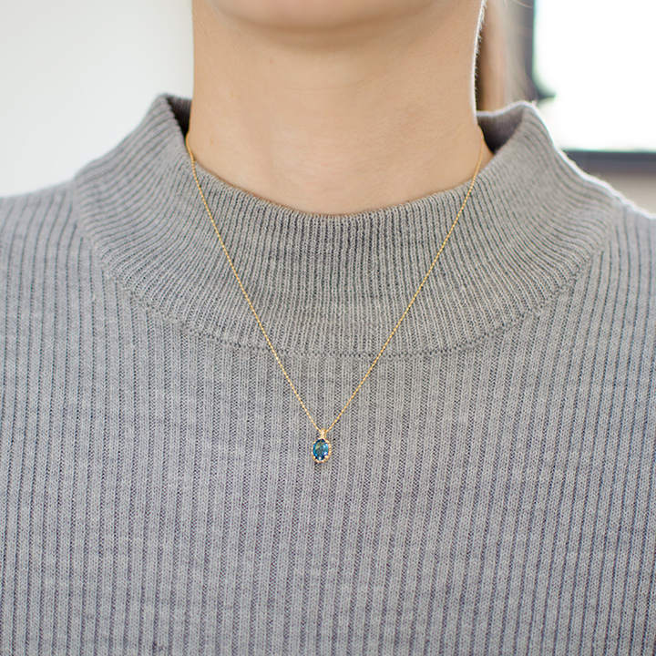 umu -アム- FINE JEWELRY STUIDIOK18 ロンドンブルートパーズ ペンダントトップ 「fresco」pn0834_i2.jpg