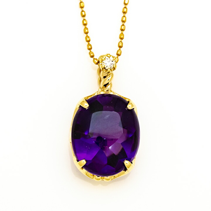 umu -アム- FINE JEWELRY STUIDIOアメシスト ダイヤモンド ペンダントトップpn0835_m.jpg