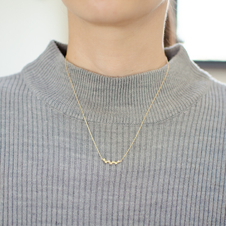 umu -アム- FINE JEWELRY STUIDIOペリドット ダイヤモンド ネックレス 「stellato」pn0838_i2.jpg
