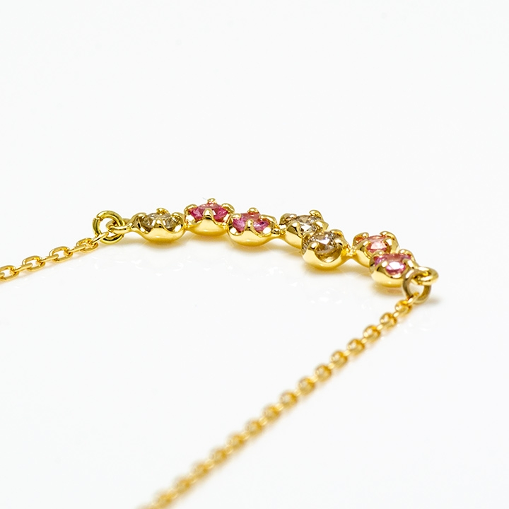 umu -アム- FINE JEWELRY STUIDIOピンクサファイア ダイヤモンド ネックレス 「stellato」pn0839_s.jpg