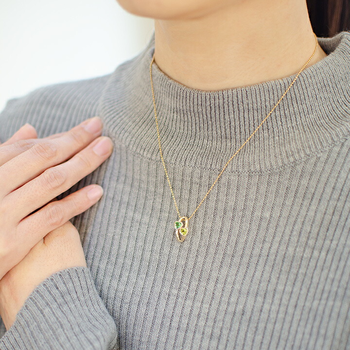 umu -アム- FINE JEWELRY STUIDIOグリーンガーネット ペリドット ペンダントトップ 「amato」pn0840_i3.jpg