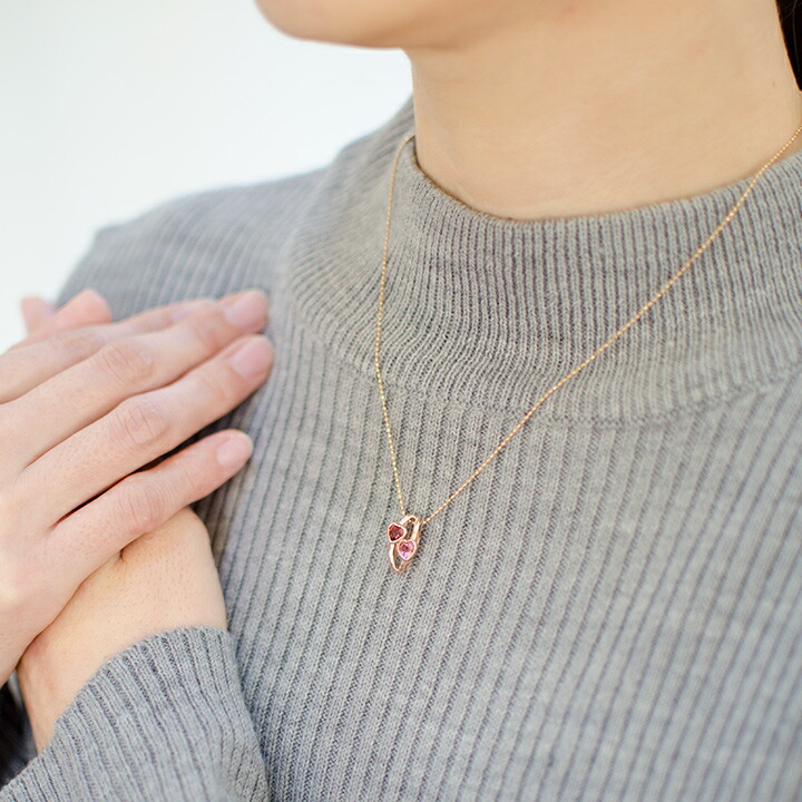 umu -アム- FINE JEWELRY STUIDIOガーネット ピンクトルマリン ペンダントトップ 「amato」pn0842_i3.jpg