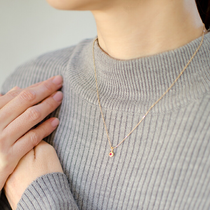umu -アム- FINE JEWELRY STUIDIOレッドスピネル ペンダントトップ 「piccolo」pn0845_i3.jpg
